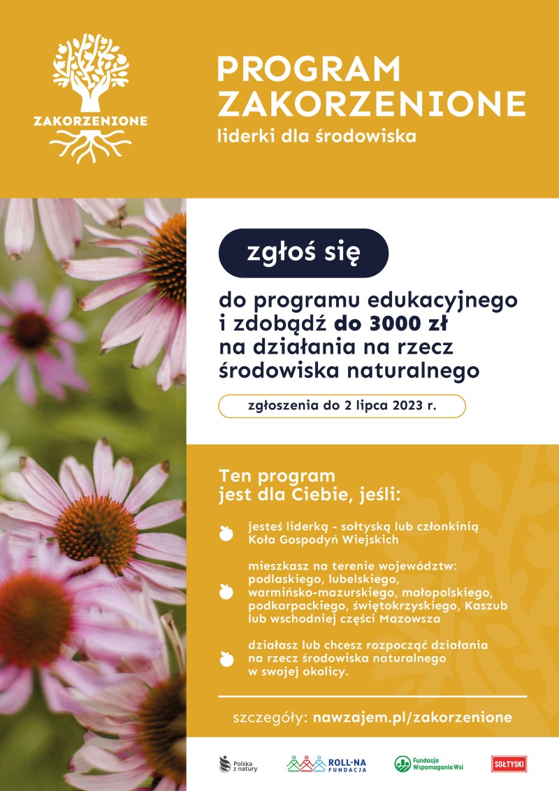 Program dla członkiń KGW oraz Sołtysek - ZAKORZENIONE