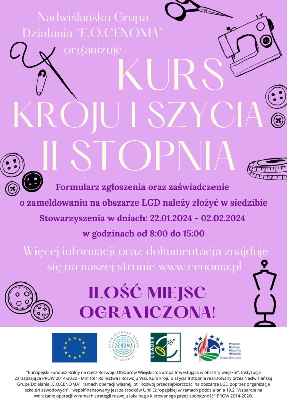 Kurs kroju i szycia