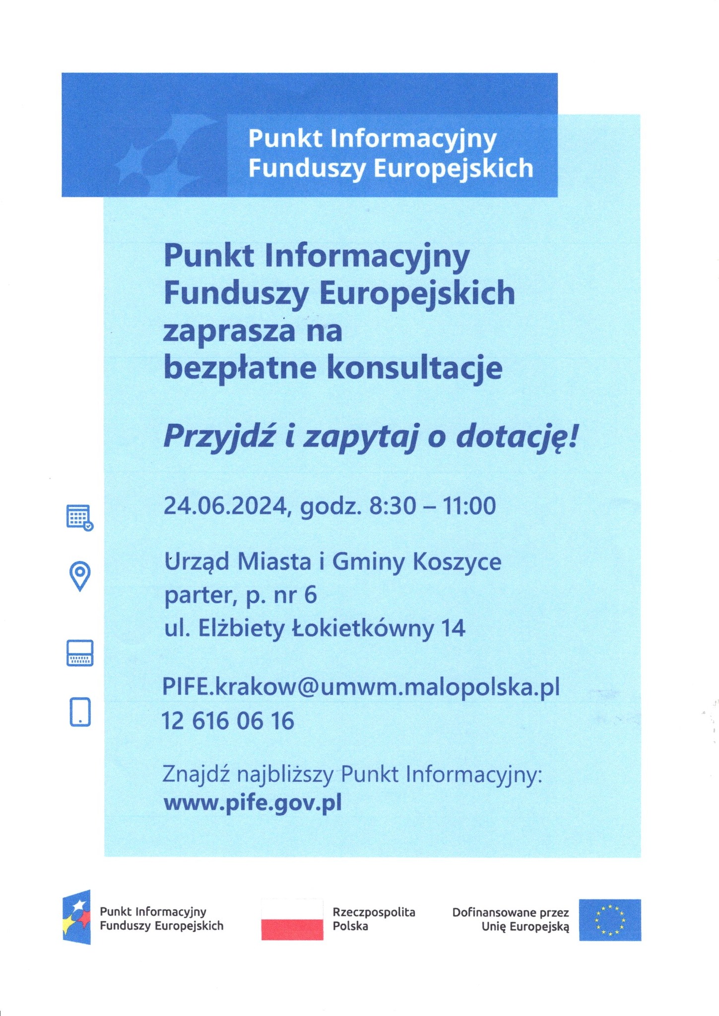 Punkt Informacyjny Funduszy Europejskich