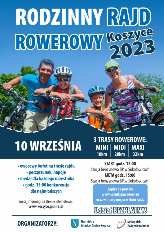 Rodzinny Rajd Rowerowy Koszyce 2023